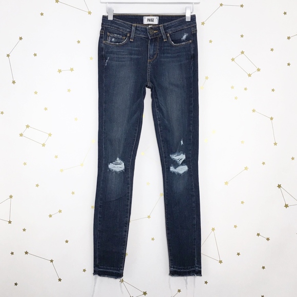 PAIGE Denim - Paige • Verdugo Skinny Ankle Velma Destructed